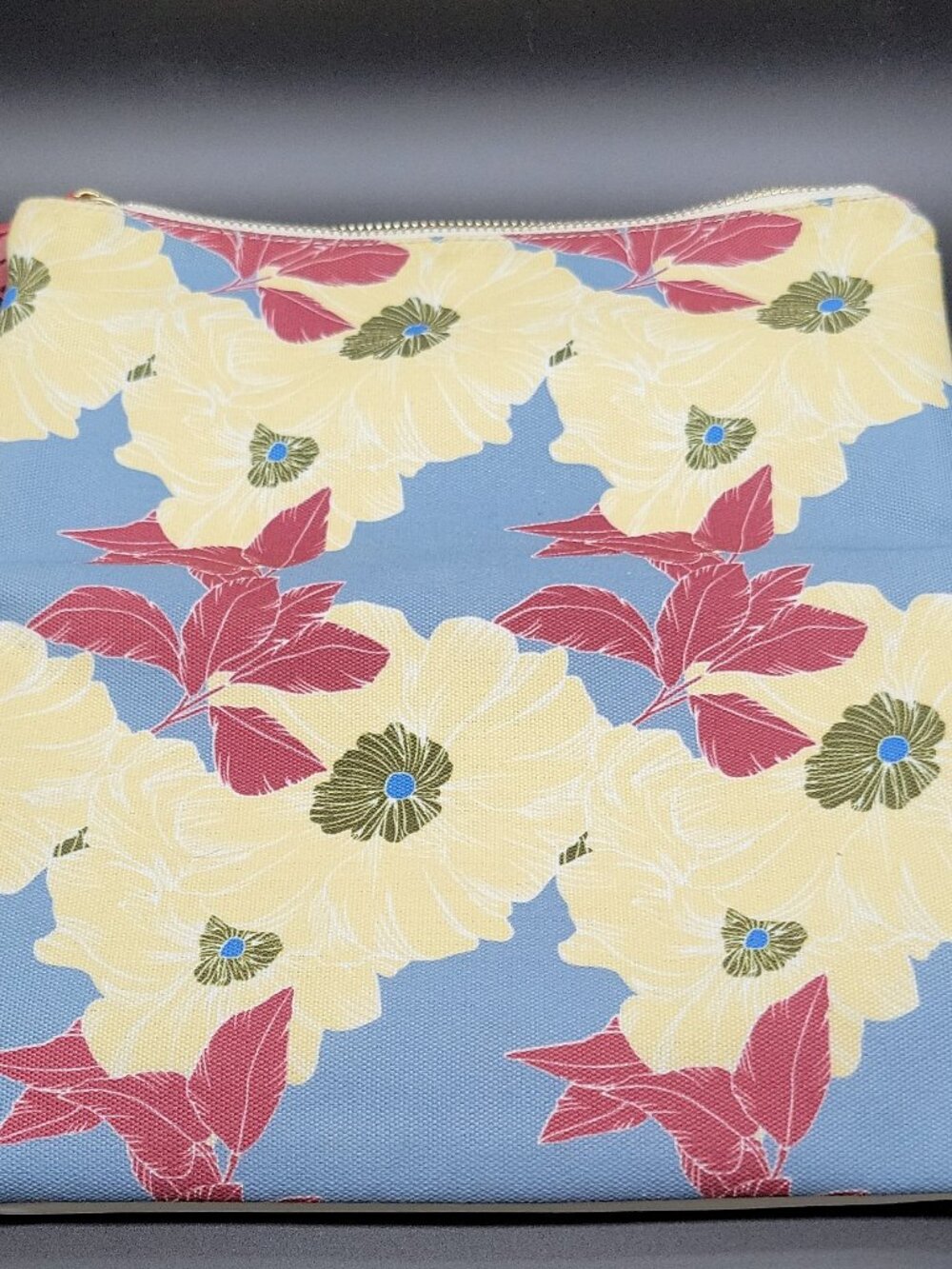 Rachel Pally Floral Makeup Bag/Clutch, Zipper Fabric Pouch Wallet, Purse Flowers